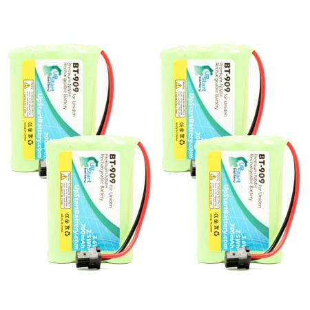4x Pack - UpStart Battery Uniden TRU-8065 Battery - Replacement for Uniden Cordless Phone Battery (700mAh, 3.6V, NI-MH)