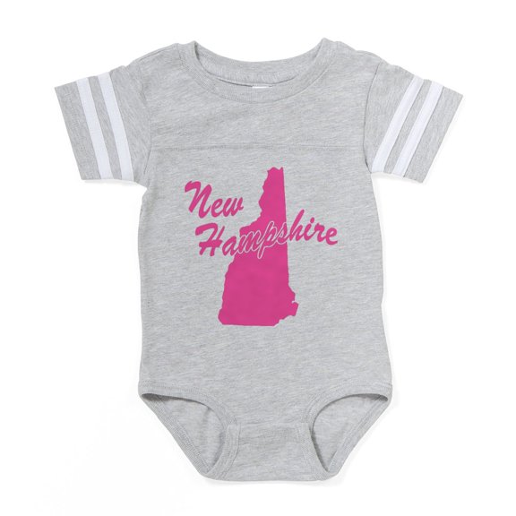 CafePress - New Hampshire - Cute Infant Baby Football Bodysuit