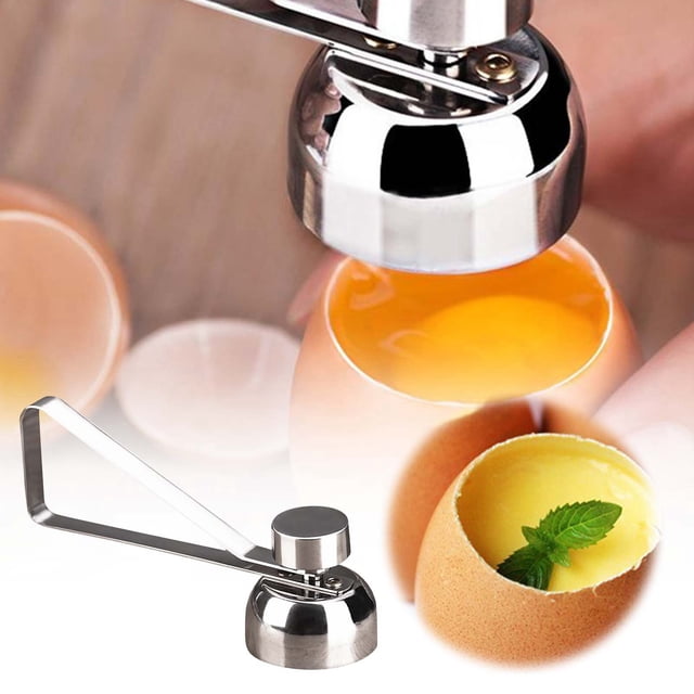 Egg Topper Stainless Steel Egg Opener Eggshell Cutter Kitchen Remover Tool For /Soft Hard Boiled Egg Food Cooker for Truck Drivers Rice Cooker 10 Cup Kitchenware Set Ceramic Kitchenware Divider for