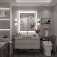 thumbnail image 5 of GODCHAR 30"x36" LED Bathroom Mirror, 24V Pro Backlit & Frontlit Vanity Mirror, UL Certified Anti-Fog Dimmable, 5 of 14