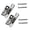 2 pack, variant on Industrial 304 Steel Gate Hinges with Quiet Metal Bushings Simple Installation 1/2pcs Perfect for Yards & Farm