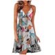 thumbnail image 1 of ICHUANYI Clearance Women Summer V Neck Dress Spaghetti Strap Sleeveless Casual Beach Midi Dress(Pink, XL) Ichuanyi Ichuanyi, 1 of 5