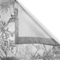 thumbnail image 3 of Ambesonne Skull Kitchen Curtains, Oriental Paisley, 55"x39", Pale Grey and White, 3 of 3
