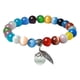 thumbnail image 2 of Pulsera Zulema Piedra Ojo de Gato elástica multicolor, 2 of 8