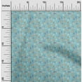 thumbnail image 2 of oneOone Cotton Poplin Light Blue Fabric Asian Kilim Quilting Supplies Print Sewing Fabric By The Yard 42 Inch Wide, 2 of 5