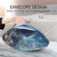 thumbnail image 4 of Yayeee Pillowcase Standard Size Set of 2 Satin Wrinkle Resistant Pillow Case, Floral Moon, 4 of 8