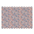 thumbnail image 1 of London Cutting Board, Tea Party Theme Flag Pattern Cups Traditional Drink Independence Day, Decorative Tempered Glass Cutting and Serving Board, Large Size, Vermilion Navy Blue, by Ambesonne, 1 of 1