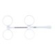 thumbnail image 2 of Plástico óptico blanco de la optometría de la para las herramientas de prueba de la confirmación de la lente ± 250 Baoblaze Optometry Flip, 2 of 8