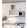 thumbnail image 4 of 16" W 2 Light Pendant Textured Oatmeal Shade with Diffuser, White Cord, 4 of 5