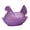 B, variant on Glass Crystal Hen-Shape Candy Dishes Creative Chicken Fruit Bowl with Lid Table Decoration Dessert Plate Home Decors