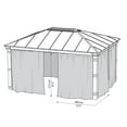 thumbnail image 3 of Canopia by Palram Dallas 14 x 16 Gazebo Curtain Set, 3 of 6