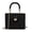 Black, variant on Handwoven Rattan Bag for Women Straw Beach Tote with Chain Shoulder Strap