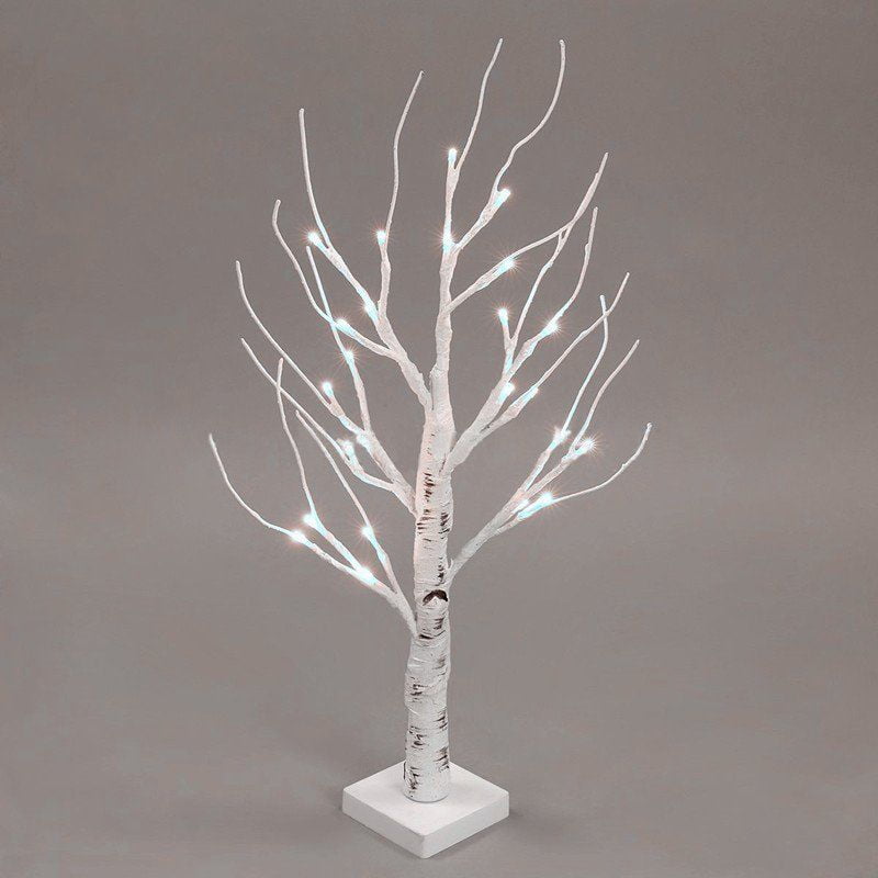 Musuos 1pc 60cm White Easter Tree with Lights Decorative Easter Eggs For Hang Ornaments