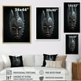 thumbnail image 4 of Designart "Tribal Baule African Mask I" African Tribal Floater Framed Wall Art Living Room, 4 of 7