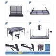 thumbnail image 5 of Nice C Folding Table Adjustable Height, Portable Camping Table with Mesh Bag Lightweight, with Carry Handle for Outdoor, Beach, Picnic, Festival, Indoor, Office (47.3” x 23.7“ x 14.7”/24.2“ Black), 5 of 5