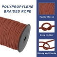 thumbnail image 3 of 3/16 Inch Polypropylene Rope Braided Ropes, 328ft Nylon Rope Dark Coffee, 3 of 6