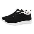 thumbnail image 6 of DLONGLI Women's Diabetic Orthopedic Arch Support Wide Width Winter Walking Shoes Fleece Lined Lace Up Breathable Knit Warm Cushioned Non-Slip Casual Shoes for Cold Weather, 6 of 7