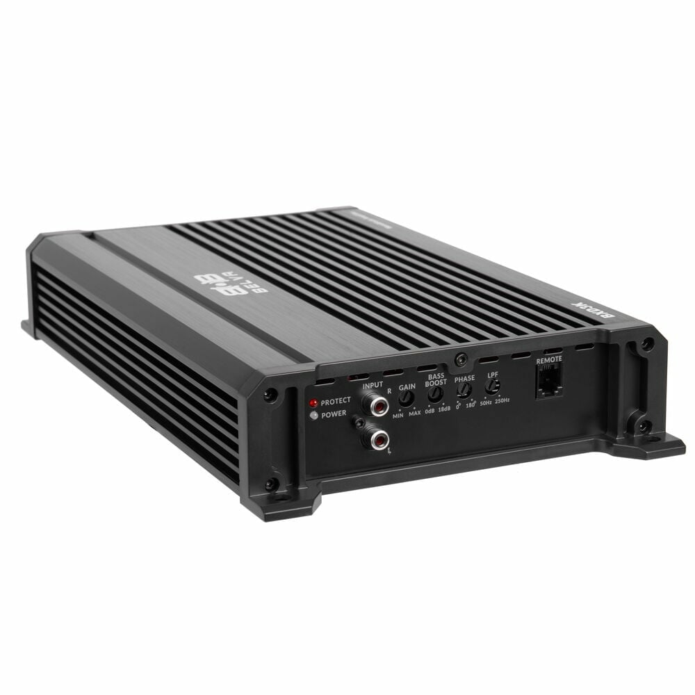 Belva BXD3K Class-D Monoblock Car Audio Amplifier with Bass Remote 3000W and Amplifier Wiring Kit