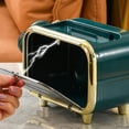 thumbnail image 1 of Caja de pañuelos Servilleta Soporte de papel Organizador de decoración Dispensador de pañuelos Soporte para palillos de dientes Verde Baoblaze Caso de tejido, 1 of 8