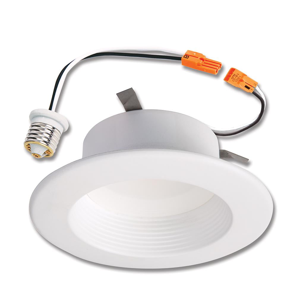 Halo 4 In 5000k Matte White Recessed Integrated Led Retrofit Baffle Halo 4 In 5000k Matte White Recessed Integrated Led Retrofit Baffle Trim Return