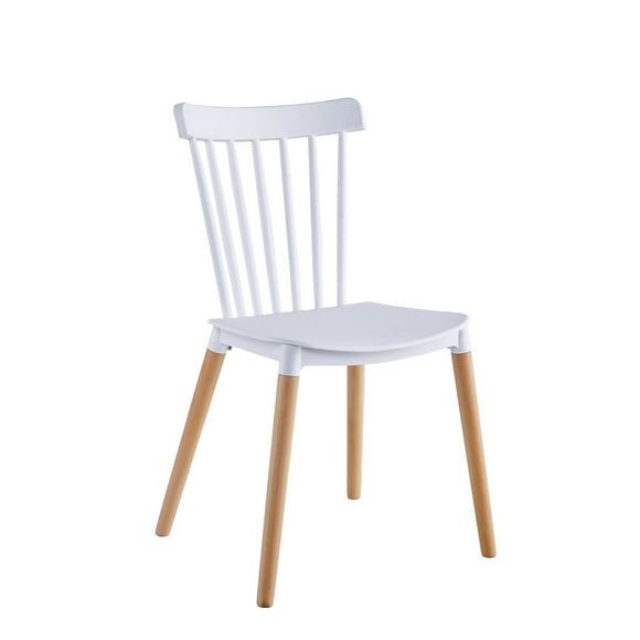 4 Sillas de comedor French modernas y minimalsitas con patas de madera - Midtown concept blanco Midtown Concept Sillas French
