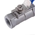 thumbnail image 3 of 1/2' inch Threaded 1pc Ball Valve Female Stainless Steel SS 304 BSPT For Water Oil Gas, 3 of 5