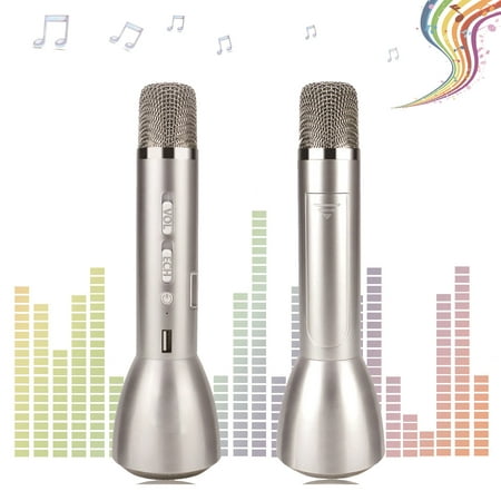 K088 Movable Bluetooth Wireless Karaoke Microphone Speaker  Rechargeable Recorded the Song Singing
