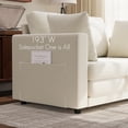 thumbnail image 5 of Gacale Sofa Bed, 2-in-1 Pull Out Loveseat Sleeper Sofa, Folding Floor Couch for Guest Room and Bedroom, Beige, 5 of 7