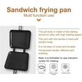 thumbnail image 6 of ABCISI Double-Sided Frying Pan, Flat Bottom Double-Coated Sandwich Maker, Non-Stick Breakfast Grilled Cheese and Panini Maker, Waffle Pancake Snack Griddle Pan, Kitchen Tortillas Maker, 6 of 9