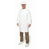 Dupont Cleanroom Coat,White,Snaps,L,PK30 IC263SWHLG00300B