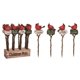 thumbnail image 1 of Estaca para plantas Transpac, multicolor, color cardenal, 33 cm (paquete de 4), 1 of 1