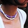 thumbnail image 4 of Collier de Perles Heishi Mode Bohème Collier de Surfeur Heishi Collier Ras du Cou, 4 of 8