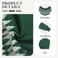 thumbnail image 5 of Asklazy Women Casual Regular Fit Jacquard Crew Neck Sweater Winter Pullover,US Size,Green,L, 5 of 9