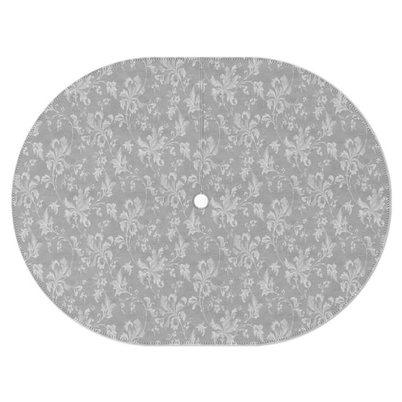 Outdoor Oval Waterproof Grey Tablecloth with Umbrella Hole and Zipper,Reusable Indoor/Outdoor Durable Table Cover for Patio, Party, Picnic 54 X 72 Inch