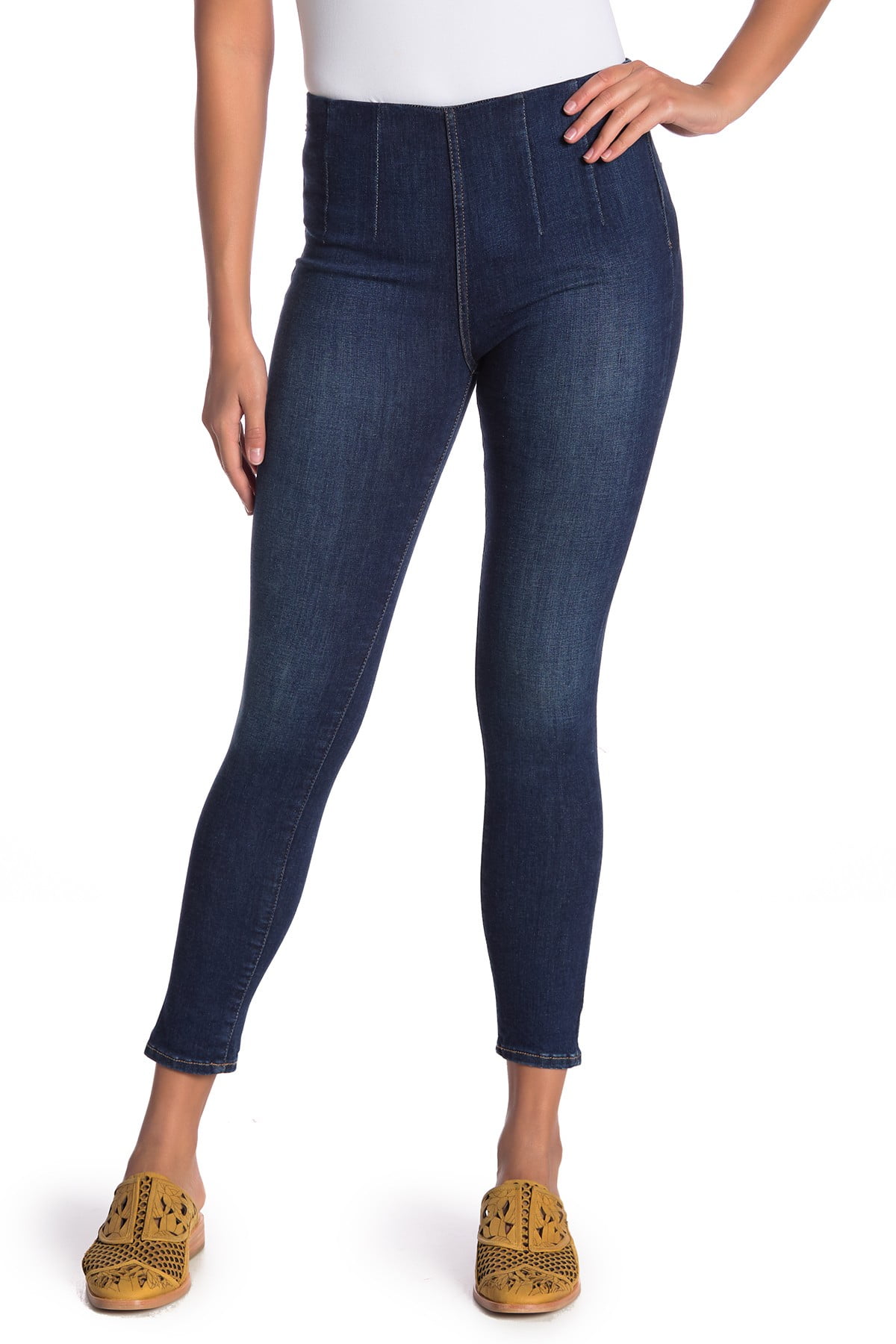Boots durban high waisted wide leg jeans knee high boots panties