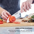 thumbnail image 2 of KitchenAid Chef Set with Custom-Fit Covers, Sharp Kitchen Knife, High-Carbon Japanese Stainless Steel Blade, 4 Piece, White, 2 of 4
