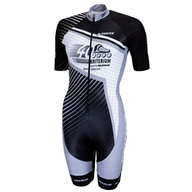 Powerslide-traje de Patinaje de Velocidad de manga corta para mujer, ropa de carrera de triatlón, ropa de Ciclismo en línea patines en linea mujer patines patines de velocidad profesionales qiuyongming unisex