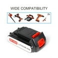 thumbnail image 6 of CBD Felimoda 20V 2000mAh Lithium-ion Replacement Tool Battery for Black & Decker LB20 ASL186K LSW20 h 2 PCS, 6 of 9