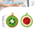thumbnail image 2 of 4 Pcs Esponja de Limpieza No Rayante de Mano Tejida a Mano en Diseño de Sandía y Fruta, 2 of 6