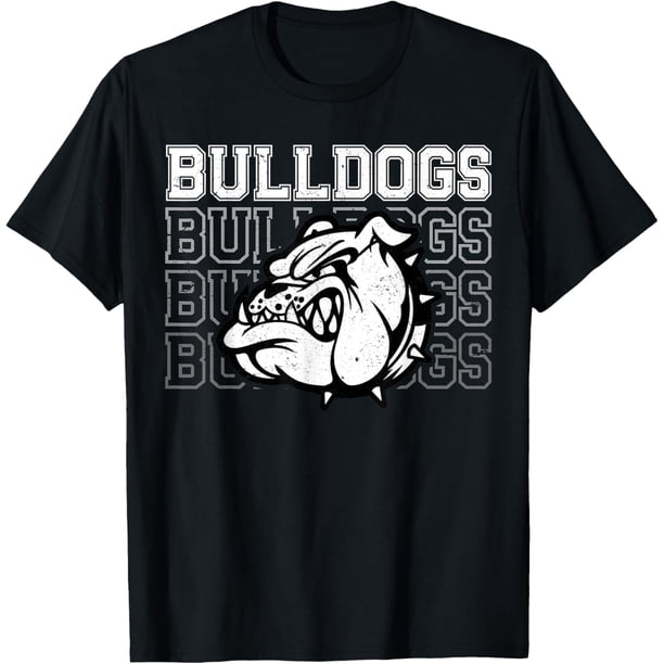 Bulldogs Mascot Team Spirit - Camiseta deportiva vintage