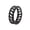 Black, variant on HIJONES Women Men's Stainless Steel Bone Ring Vintage Personalized Hip Hop Jewelry Gold Size 9