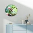 thumbnail image 4 of Chilfamy Bamboo Tree Flower Candle Wall Clock Battery Operated 10 Inch 10x10in, 4 of 8