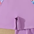 thumbnail image 5 of mgoYE Girl Swimsuit Size 10-12 Bikini Girls Swimsuit Ruffle Girl One Piece Bathing Suit Solid Swimsuits Ruched Sleeveless Girls' Swimwear(Purple,7-8 Years), 5 of 9