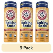 Angle View: (3 pack) ARM & HAMMER Baking Soda Refillable Shaker, For Baking, Cleaning & Deodorizing, 12 oz