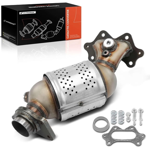 A-Premium Front Catalytic Converter Kit Direct-Fit Compatible with Honda Civic 2006 2007 2008 2009 2010 1.3L, EPA Compliant, Replace# 18190RMXA00