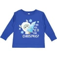 thumbnail image 3 of Inktastic Are You Yeti for Christmas with Yeti Holding Christmas Tree Boys or Girls Long Sleeve Toddler T-Shirt, 3 of 5
