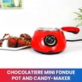 thumbnail image 4 of Fundidor de chocolate de una sola olla Total Chef - Capacidad de 8.8 oz (250 g), olla eléctrica para fondue caliente con más de 32 accesorios, sirve para 1 taza de chocolate negro o blanco derretido p, 4 of 5