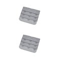 thumbnail image 1 of Qarigey Correa de extensión Extensores de sujetador Hebilla 3 ganchos Ganchos transpirables Gadgets de reemplazo íntimos prácticos 3 filas gris gris-plata 2piezas, 1 of 6