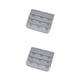 thumbnail image 2 of Sonducket Correa de extensión Sujetador extensor Hebilla 3 ganchos Ganchos transpirables Prácticos artículos íntimos de reemplazo 3 filas gris-plata 2piezas, 2 of 6