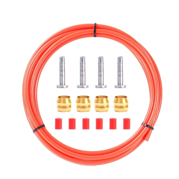 Advancent Kit de manguera de freno de disco hidráulico de riesgo, juego de carcasa de tubo resistente al desgaste profesional, buje de Ciclismo Rojo BH90